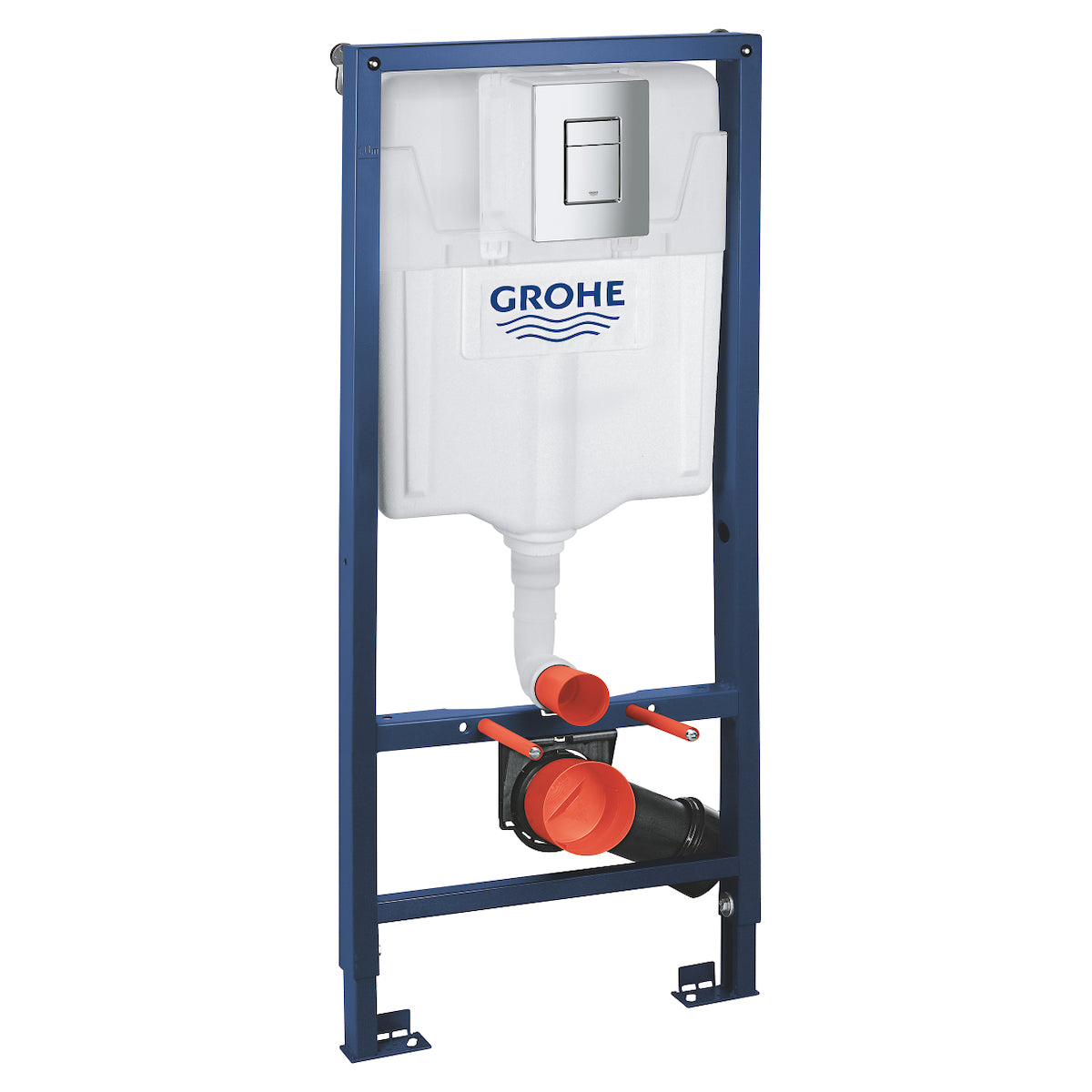 Grohe 38772001 Rapid sl με καζανάκι γυψοσανίδας & ενσωματωμένη βάση για κρεμαστή λεκάνη, βάσεις τοίχου & πλακέτα 38732000