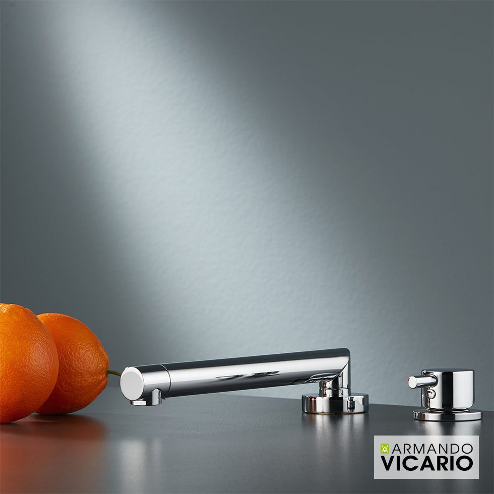 Μπαταρία νεροχύτου αναμεικτική Cono Chrome 10530-100