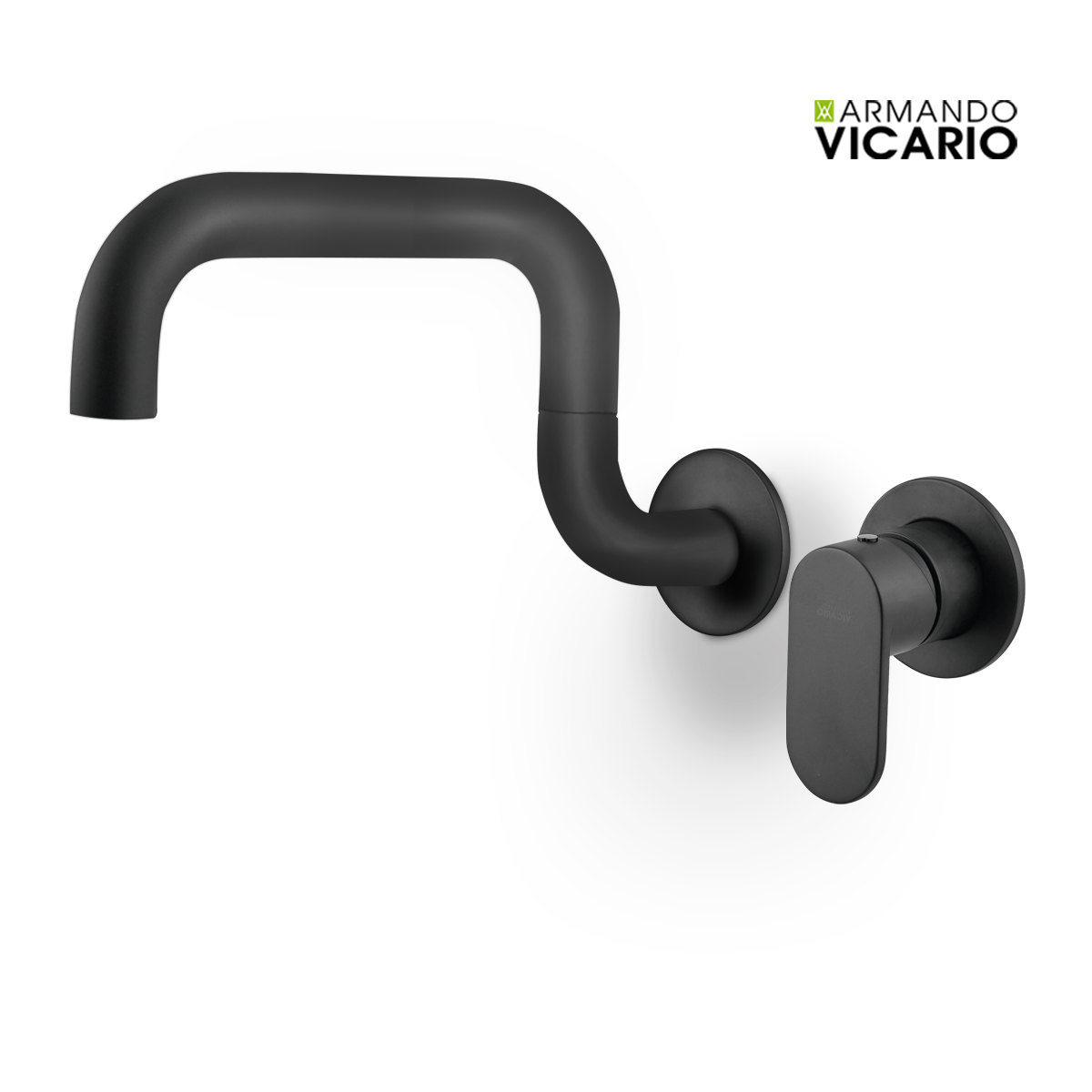 Μπαταρία νεροχύτου αναμεικτική Black Matt 400747-400 Laundry