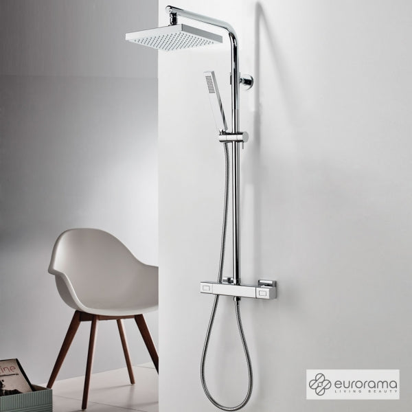 ΜΠΑΤΑΡΙΑ ΝΤΟΥΖ+ΣΤΑΘΕΡΗ ΚΟΛΩΝΑ+ΚΕΦΑΛΗ THERMO SQUARE EURORAMA CHROME