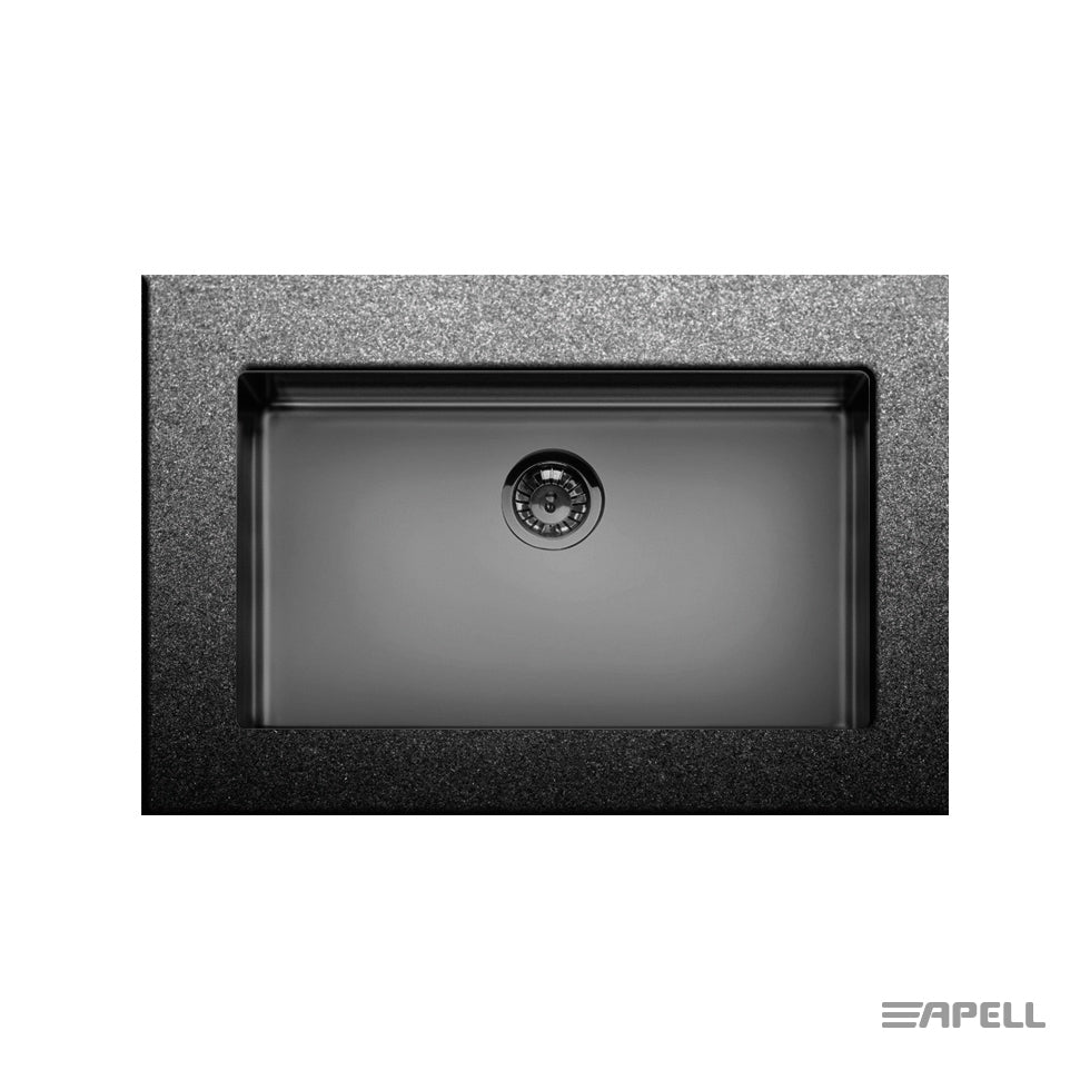 Υποκαθήμενος Nεροχύτης 75x44 εκ. ΜΕΜ71-411 Black PVD