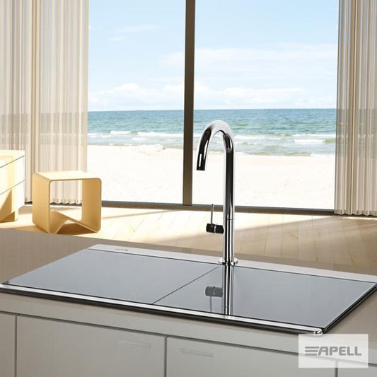 ΝΕΡΟΧΥΤΗΣ IRIS 89,7Χ51 APELL INOX GLASS